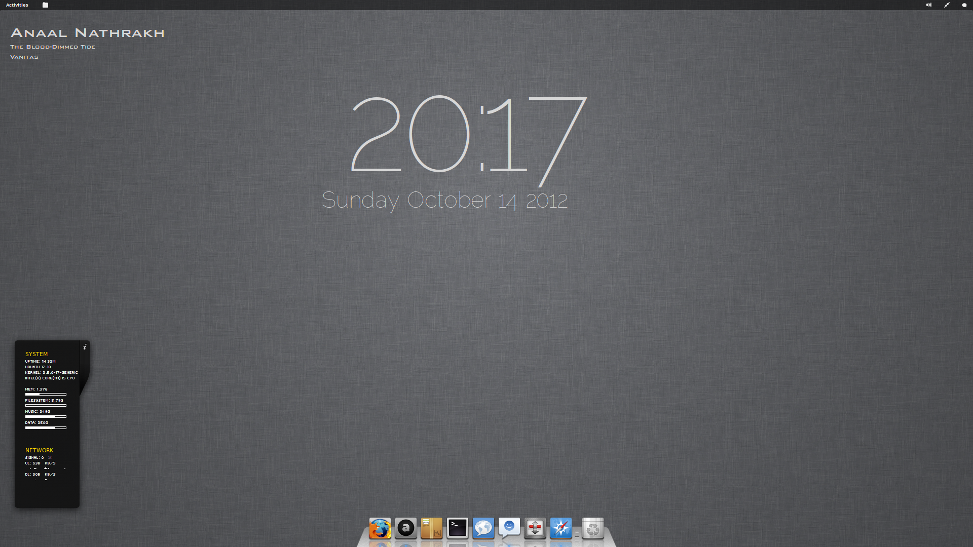 Simple, Minimal Gnome 3.6