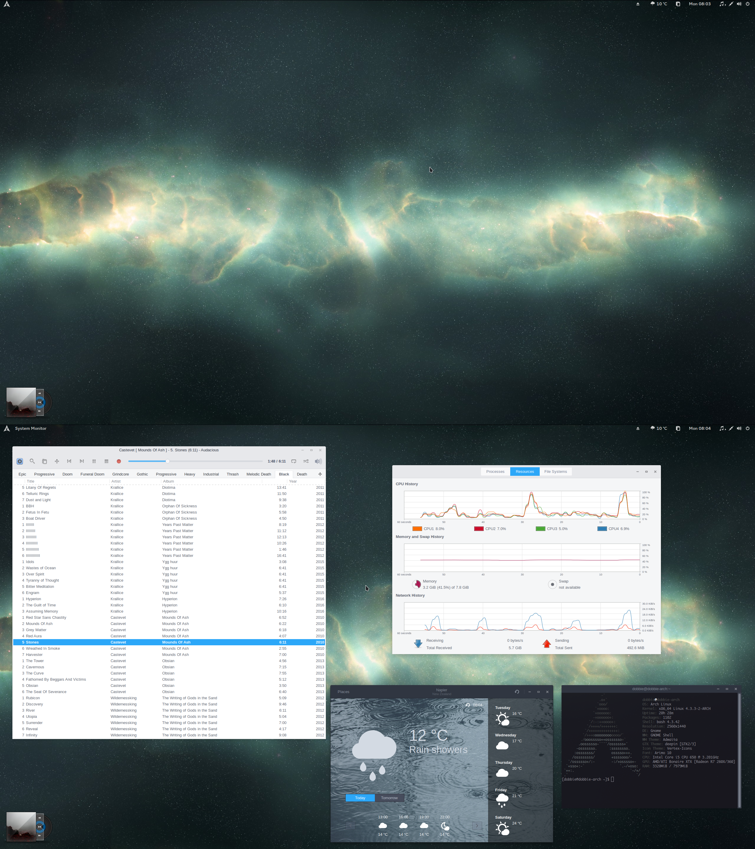 Arch Desktop Nebula