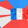 French Flag - Triangled