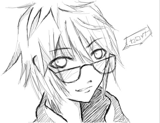 Drawing Anime Boy With Glasses by DrawingTimeWithMe on DeviantArt
