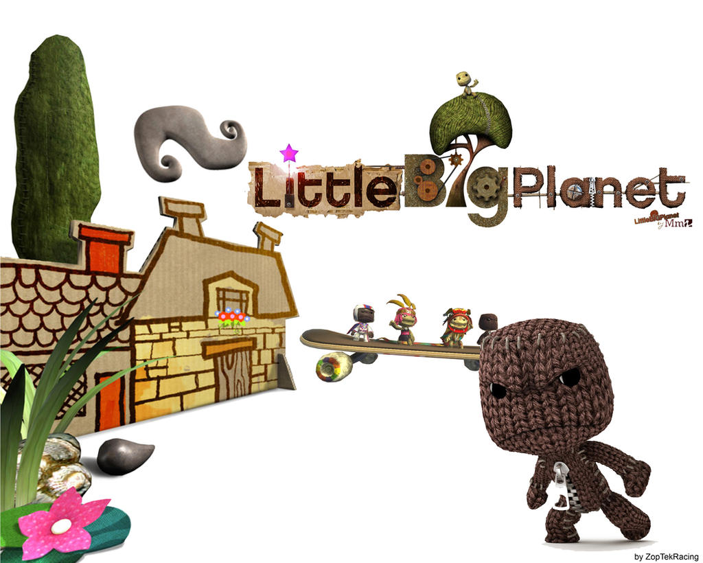 Little Planet Deviantart Little Big Planet Wallpaper by LavnebDesigns on DeviantArt