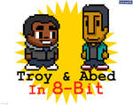 Troy and Abed in 8bit by LavnebDesigns