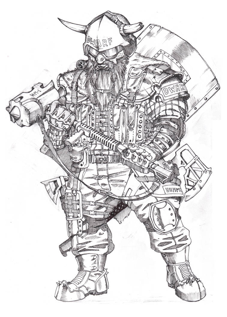 dwarf commando by masterkonf on DeviantArt