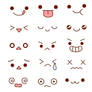 Emoji faces  discovered by monse on We Heart It