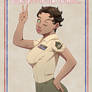 Betty Boop Marine Recruiting Poster