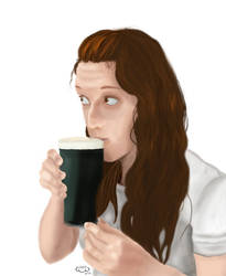 First Sip of Guinness