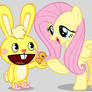 HTF Cuddles shows Fluttershy a chick