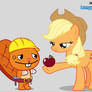 HTF Handy and Applejack Interaction