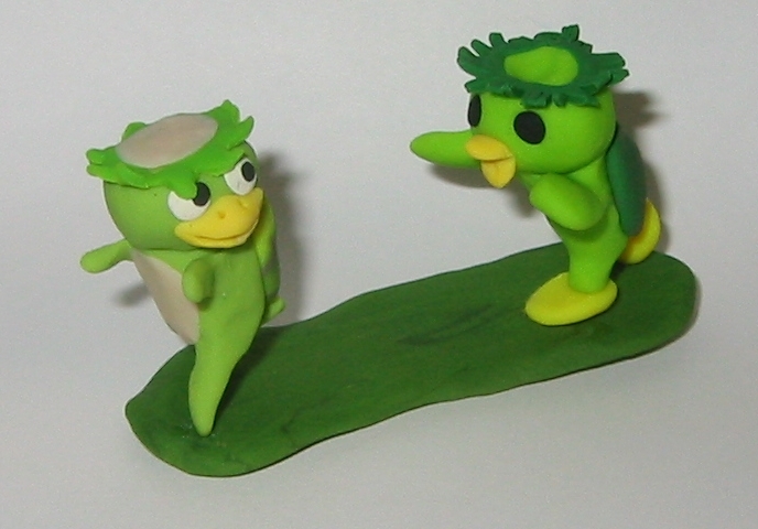 Little Sculpey Kappas Number 1 by bumblefly