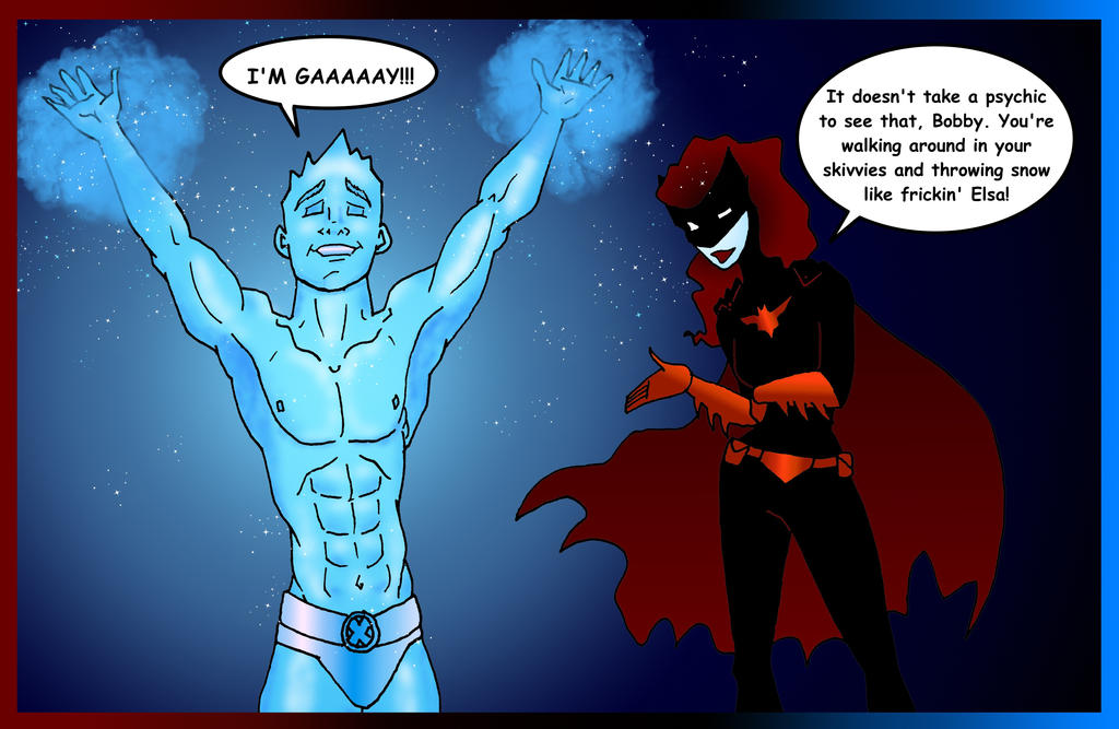 Iceman and Batwoman