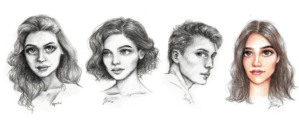 Deviantart Model Faces Faces by verinegre on DeviantArt