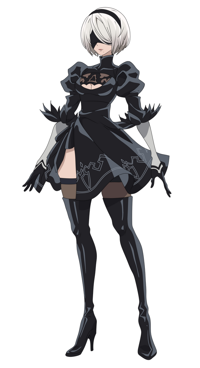 2B PNG Nier Automata Ver1.1a Character Design by MrFDraw on DeviantArt