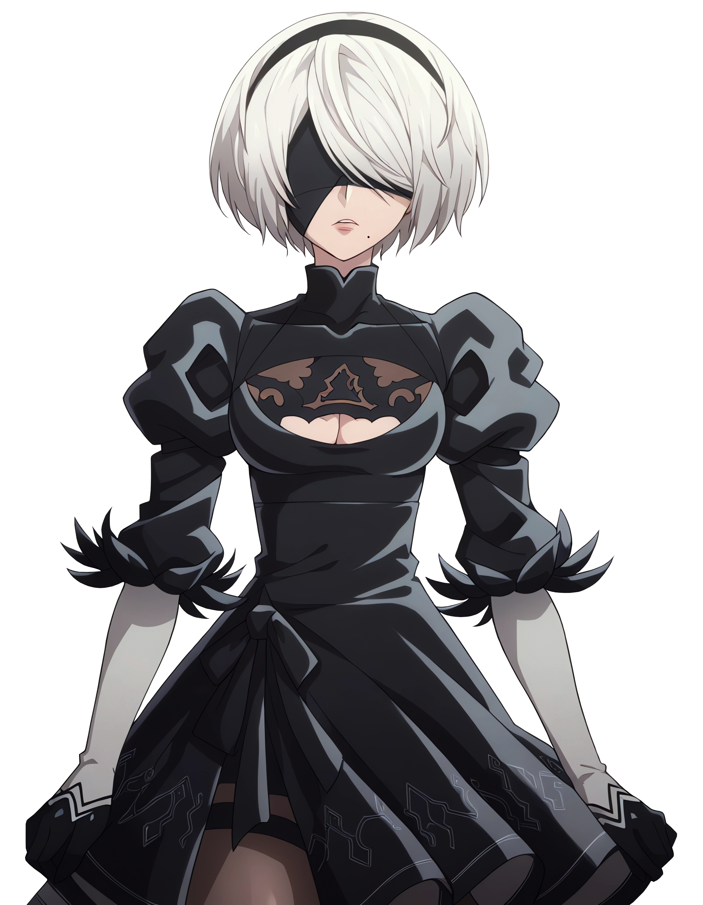 Runabyte 2b 2B PNG Anime Render by MrFDraw on DeviantArt