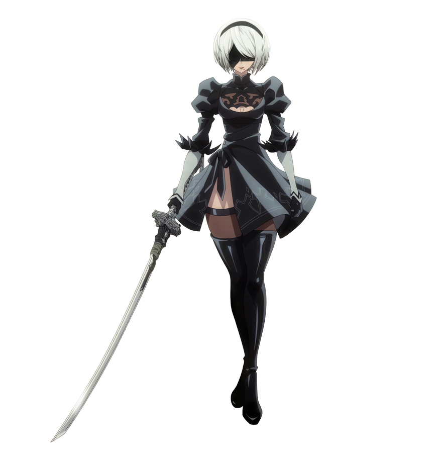 2B Nier Ver 1.1a PNG Anime by MrFDraw on DeviantArt