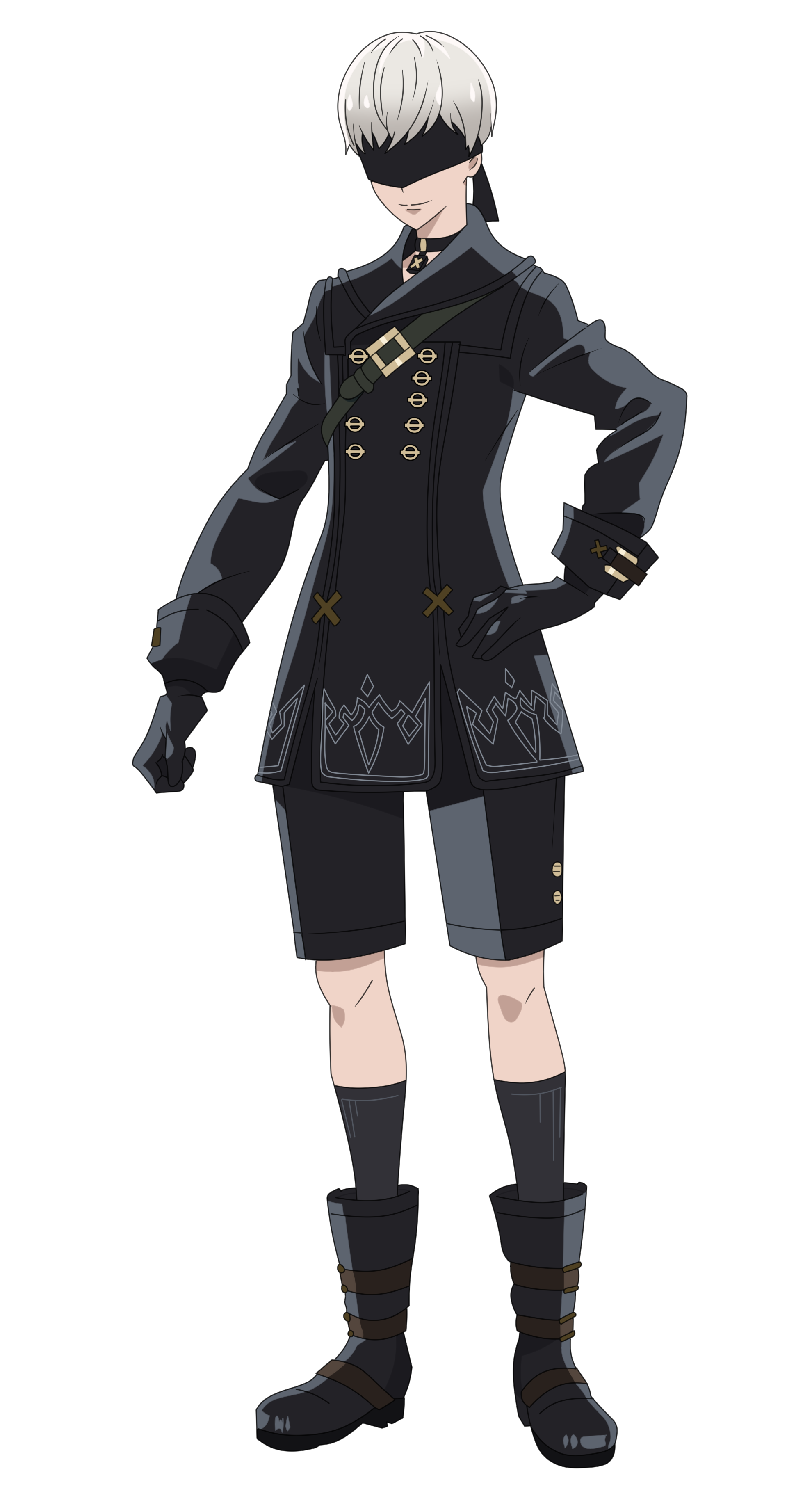 9S PNG Nier Automata Ver1.1a Character Design by MrFDraw on DeviantArt