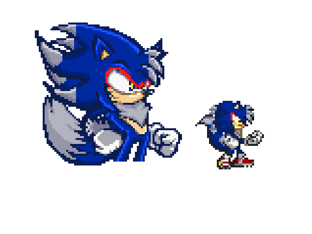 Super sonic inspiration from krakenboi4 pixel art