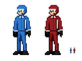 My red and blu spies sprites