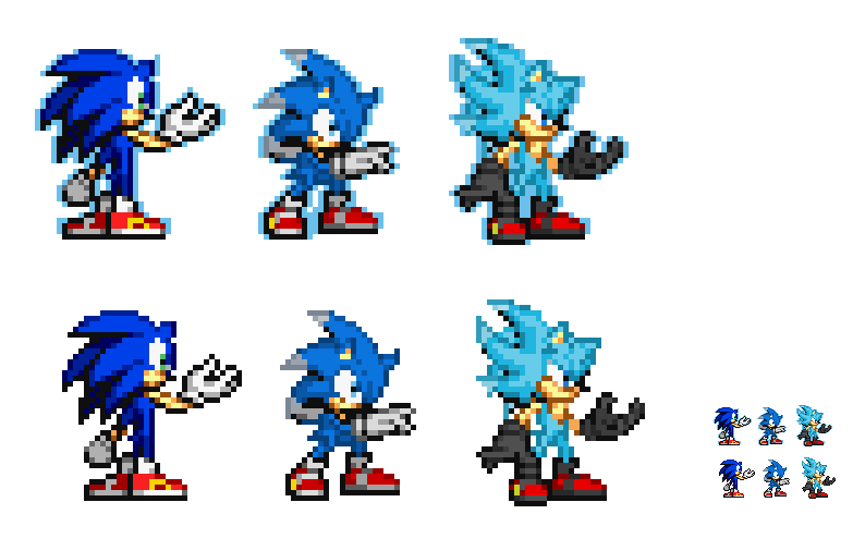 SHEET SPRITES (JUMP) SEM FUMDO SONIC MODELADO by SegaWerehog on