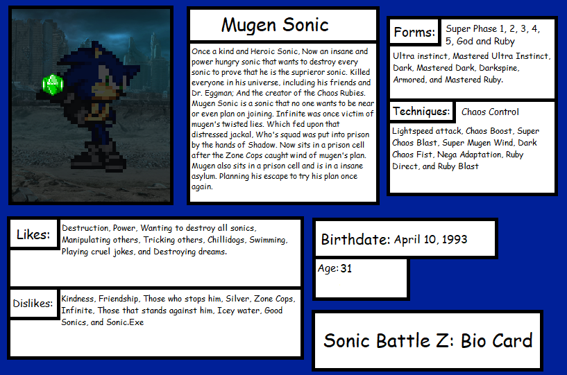 Sonic Battle Of Chaos MUGEN The Final Battle