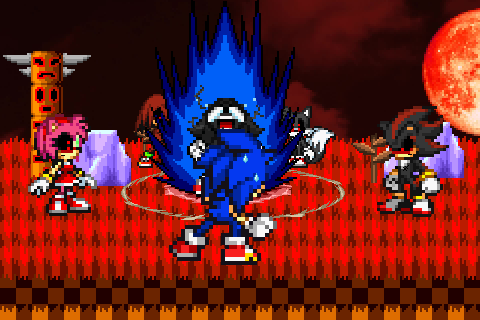 Pixilart - Dark sonic vs Sonic exe by CycloneAlt