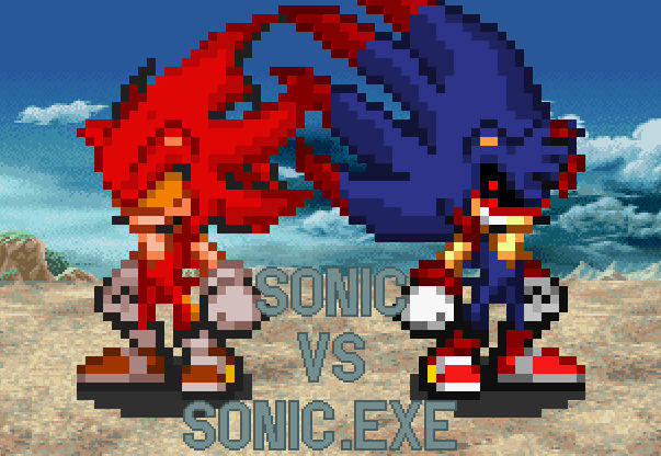 Sonic vs Sonic.exe Poster by justinpritt16 on DeviantArt