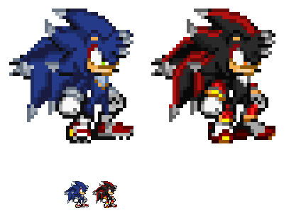 Super Sonic 5 and Super Shadow 5 (Remake) by justinpritt16 on DeviantArt