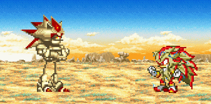 Gift: Super Shadow 3 vs Super Mecha Shadow by justinpritt16 on DeviantArt