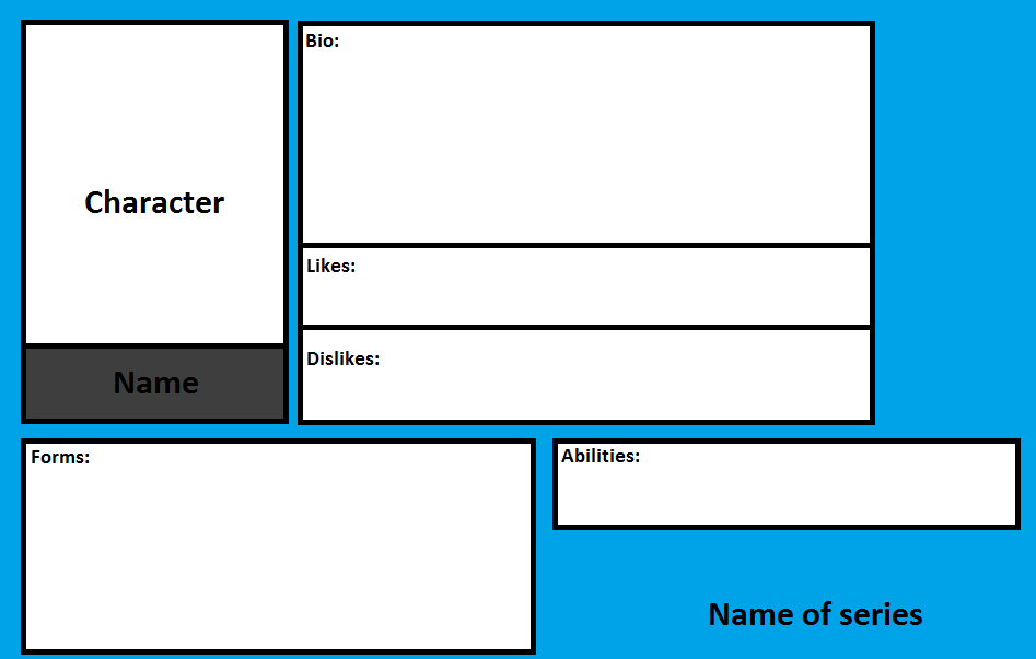 Sonic New Adventures Character Card Template by justinpritt16 on