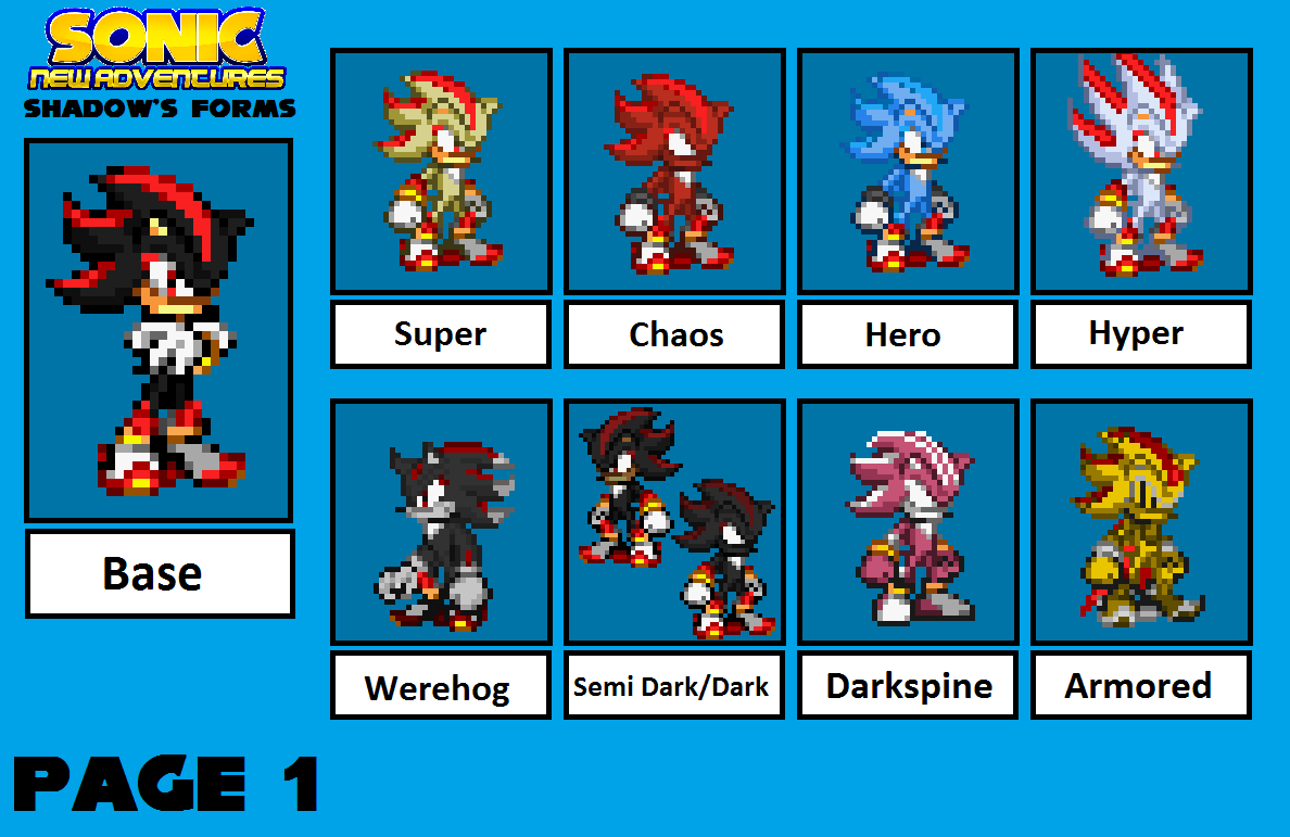 Sonic NA: Shadow Forms Page 1 by justinpritt16 on DeviantArt