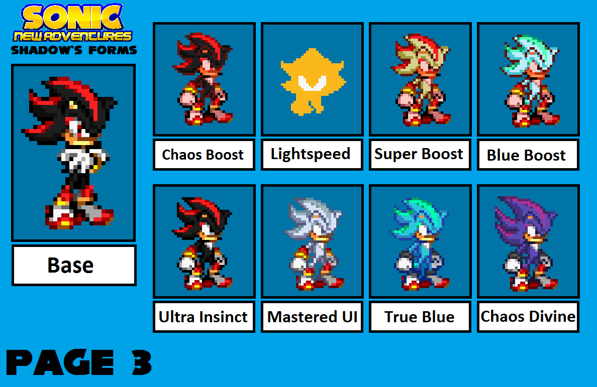 Shadow (Kaua16's ver.) Sprites Prev by JH-Production on DeviantArt