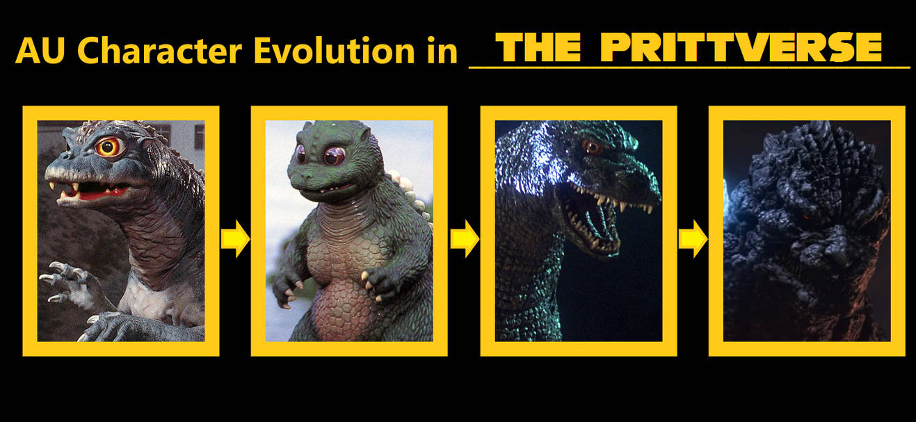 Godzilla Evolution Design Godzilla jr's evolution in the prittverse by justinpritt16 on DeviantArt
