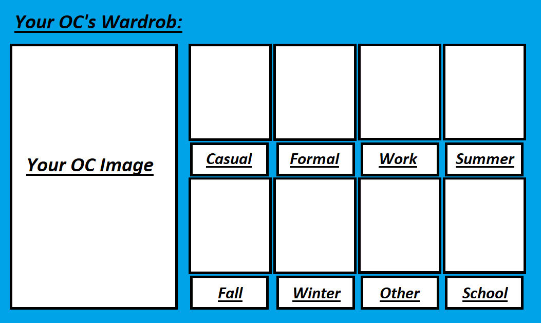 Your OC Wardrob Template by justinpritt16 on DeviantArt