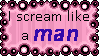 Man Scream stamp by FearlessLullaby