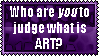 Judging Art Stamp