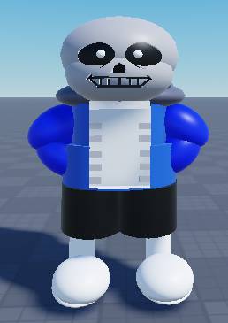 Sans model attempt 1 by piperartz on DeviantArt