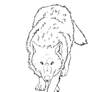 Wolf Lineart 1