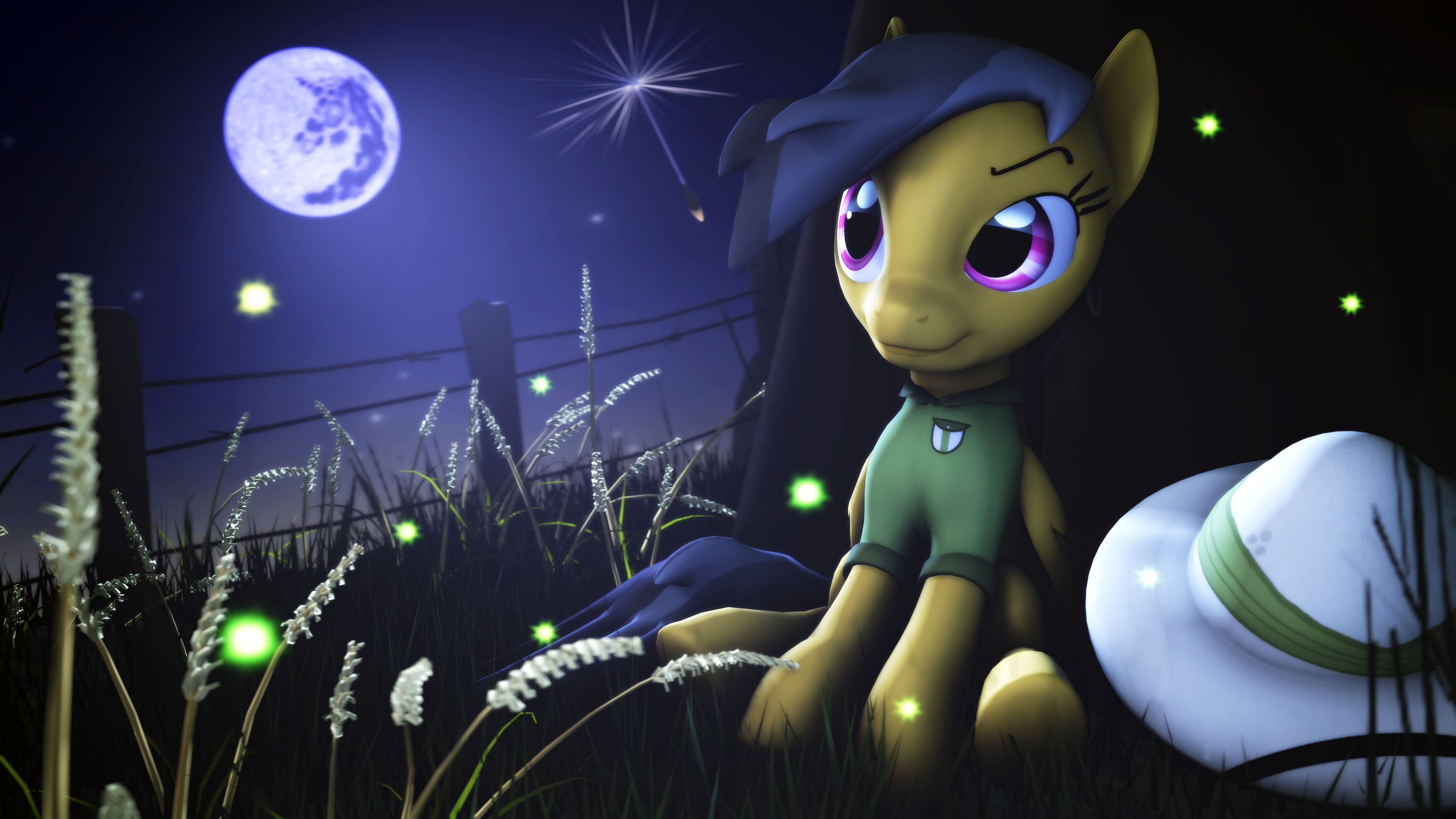 Daring Do Resting Under the Moon