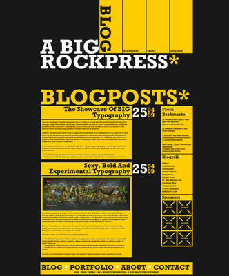 A Big Rockpress - Wordpress by Nodtveidt