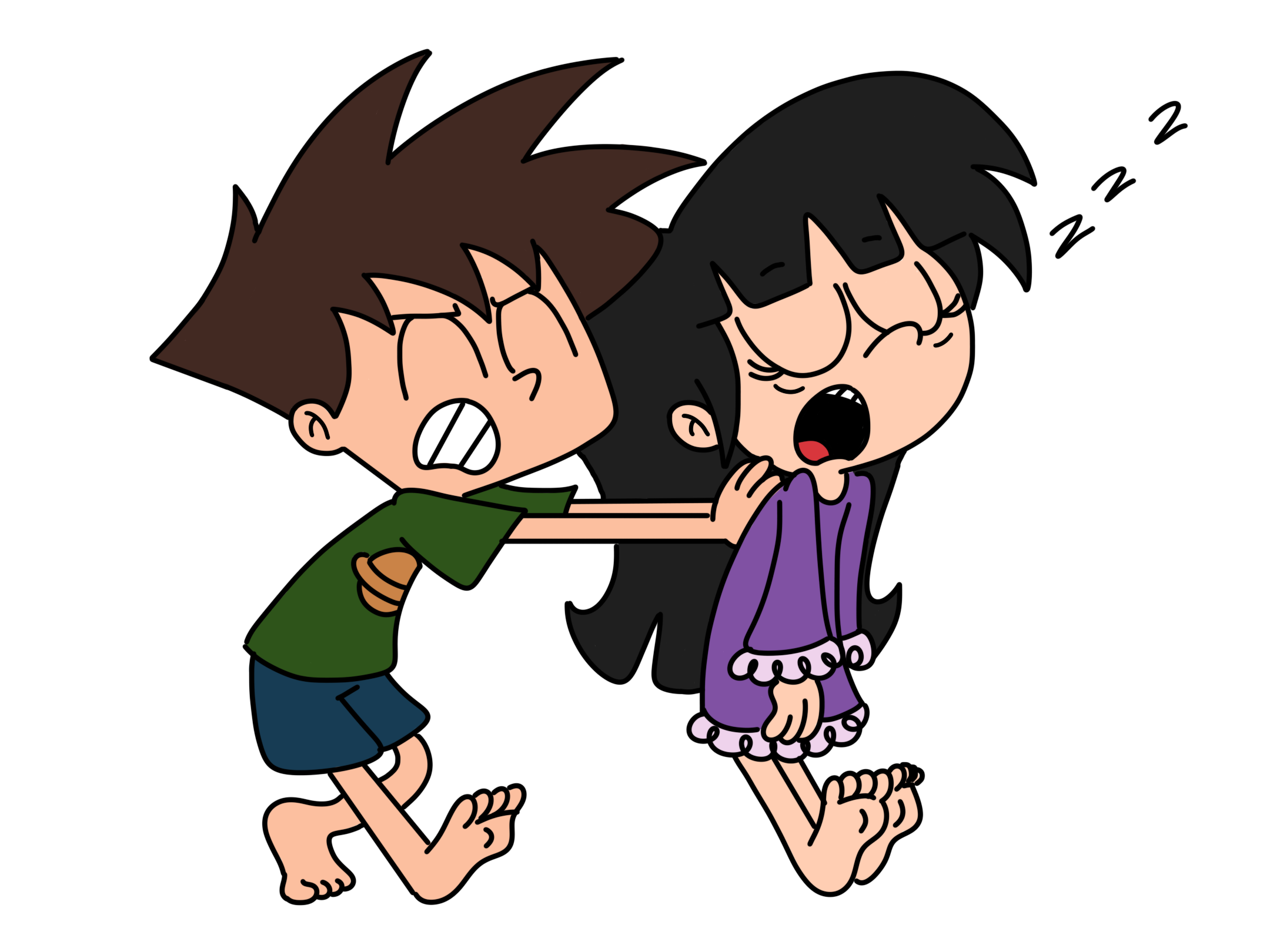 Sleepwalking Color Inktober Day 28: Sleepwalking (Color) by QuietSecret669 on DeviantArt