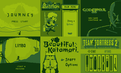 Modern games in Gameboy form