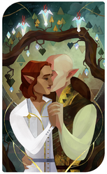 Iwyn Lavellan and Solas in The World