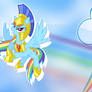 Rainbow Dash with armor - mini-wallpaper