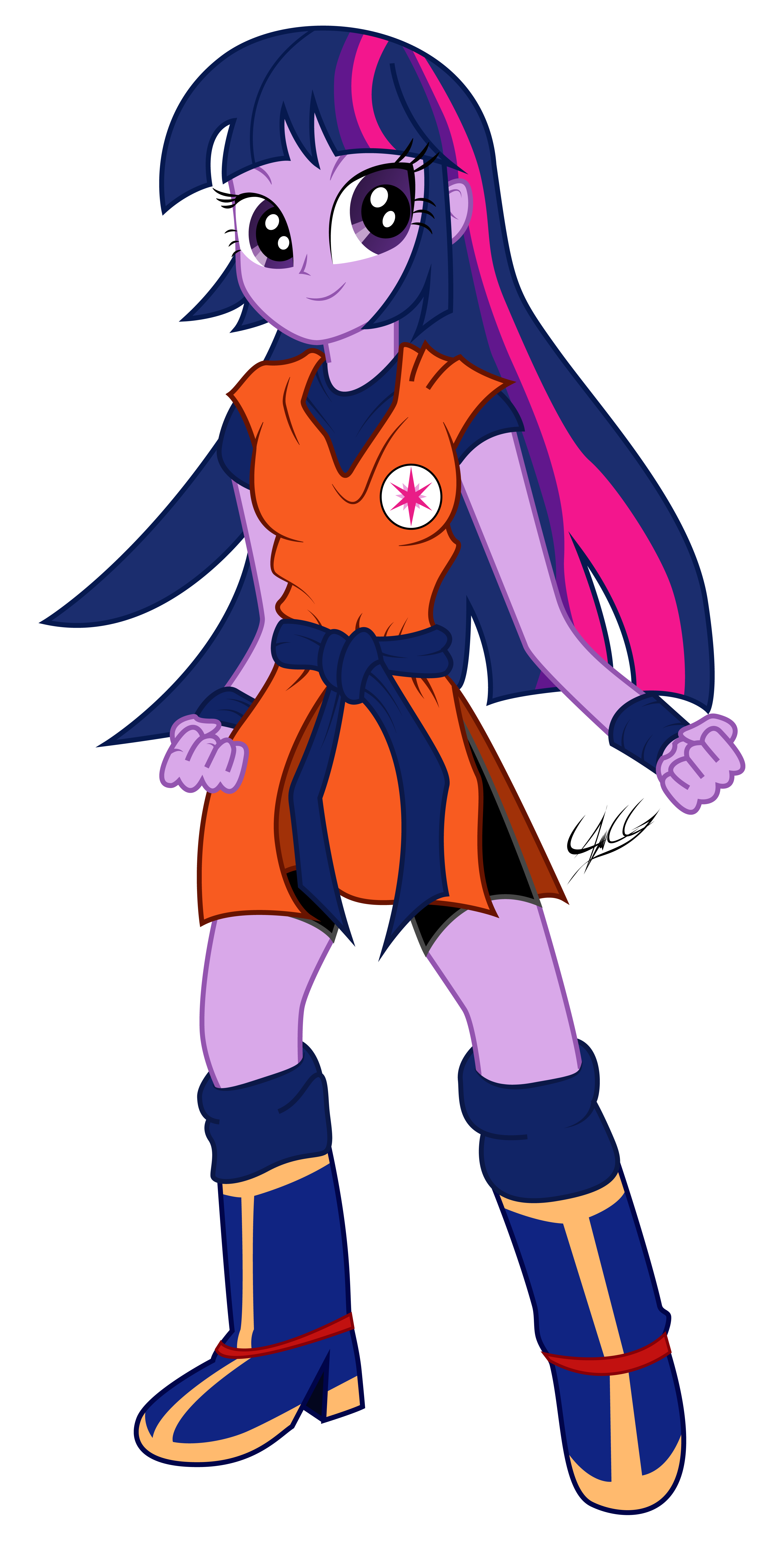 Twilight Sparkle hija de Goku by PonyChaos13 on DeviantArt