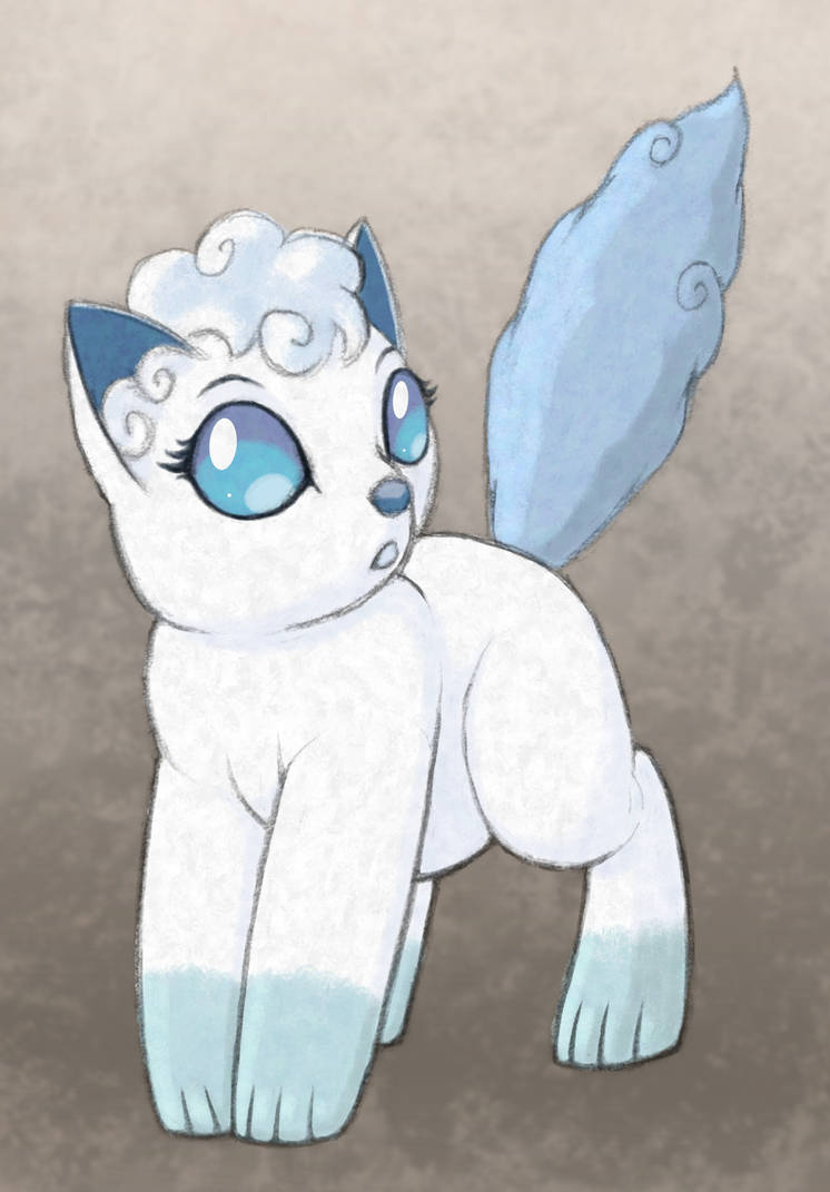 Baby Alolan Vulpix - Color Sketch by DoctorBunilton on DeviantArt