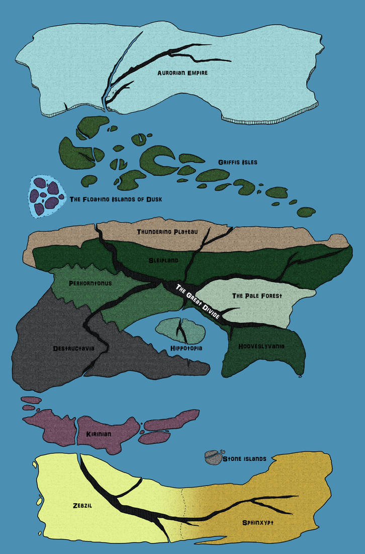 KAW: World Map by Eternity9 on DeviantArt