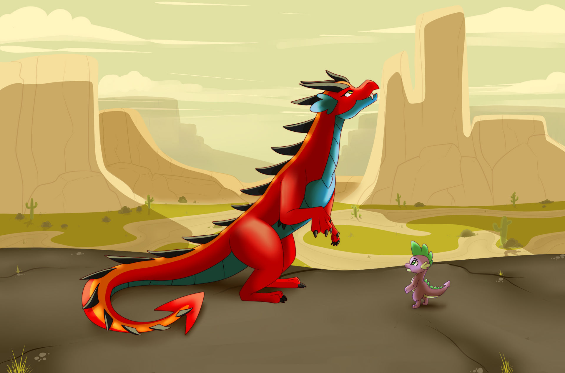 Pyrodrake Commission: Heritage by Eternity9 on DeviantArt