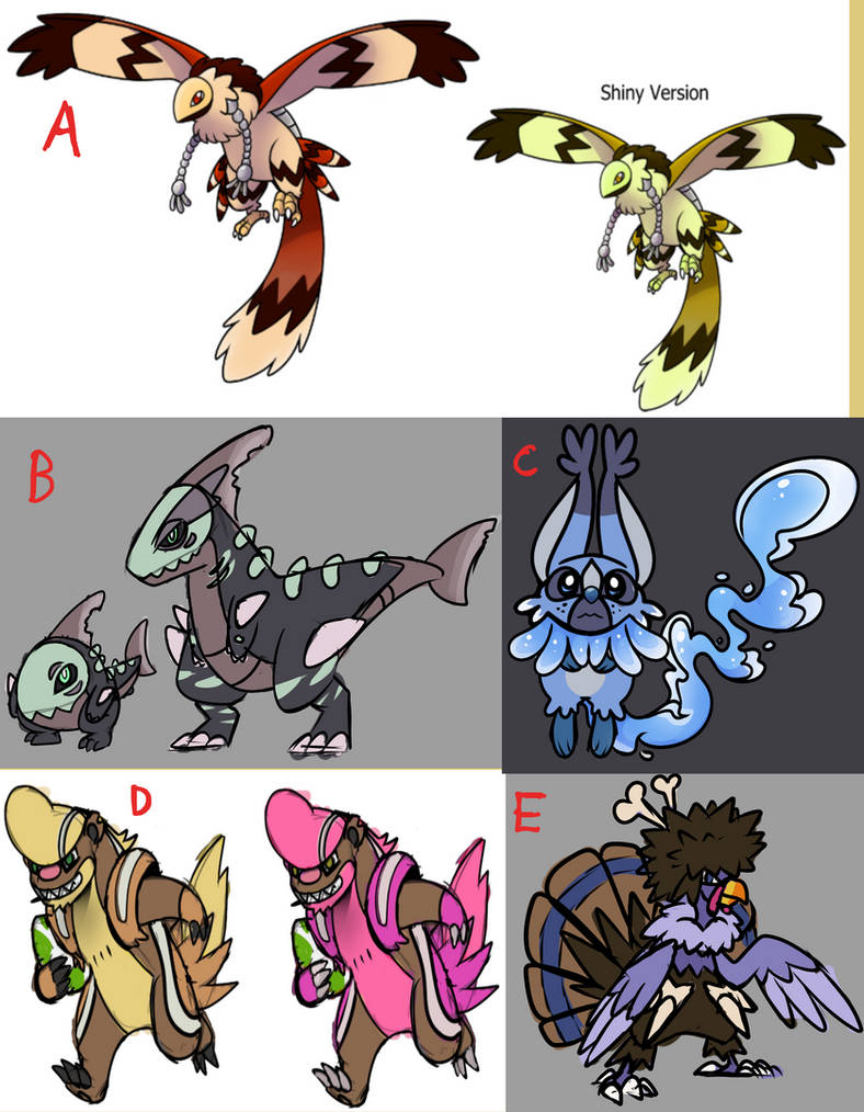 Fakemon Sketches 06 2025 by Eternity9 on DeviantArt
