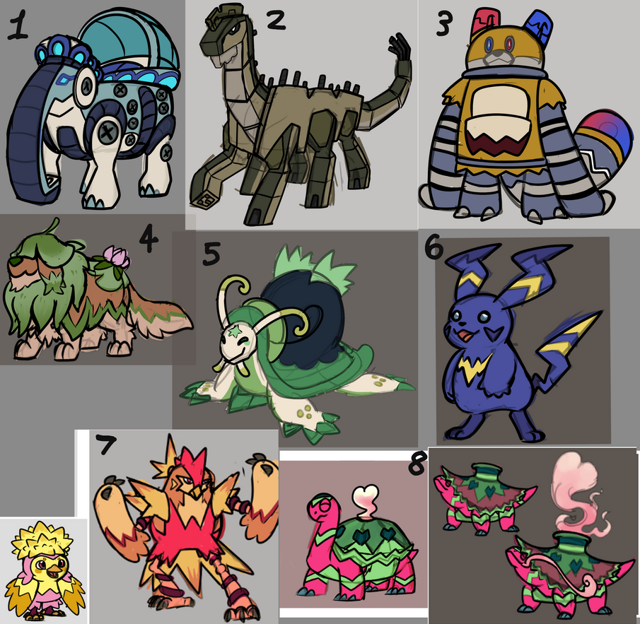 Fakemon Python Fakemon Sketches 018 by Eternity9 on DeviantArt