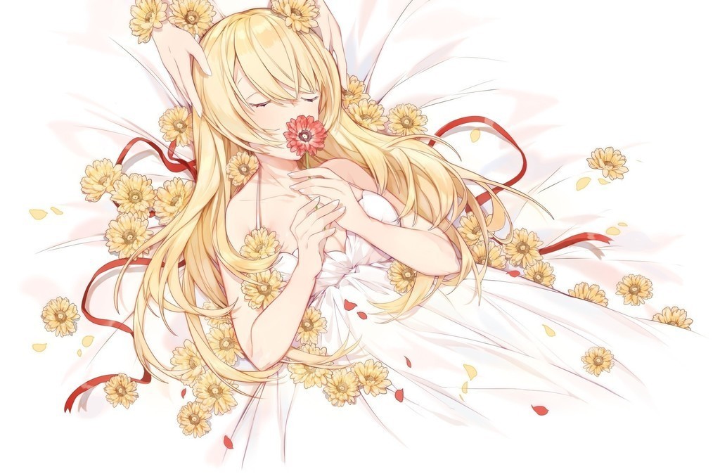 Tablet Anime-girl-lying-down-bed-flowers by Nekogirlsan on DeviantArt Tablet Anime-girl-lying-down-bed-flowers by Nekogirlsan on DeviantArt