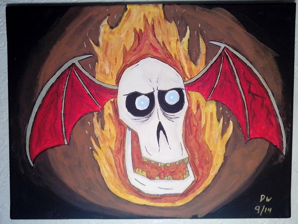 Poster idea 1 of 8 (flaming skull)